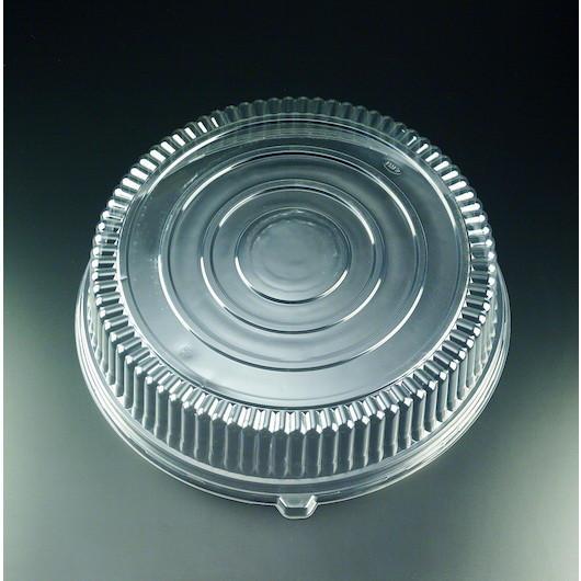 Party Tray 18 Inch Round Lid Clear  25 Each  25 pe...