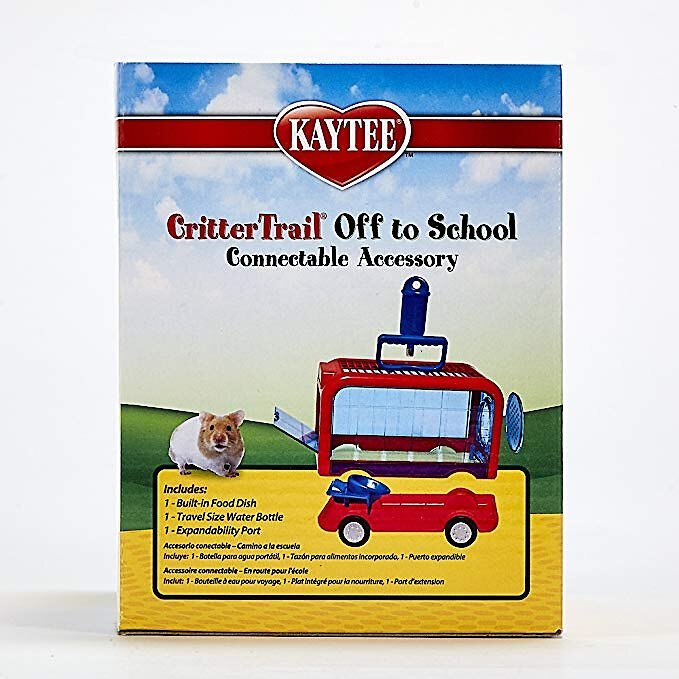 Kaytee CritterTrail Off to School Small Animal Carrier， Color Varies