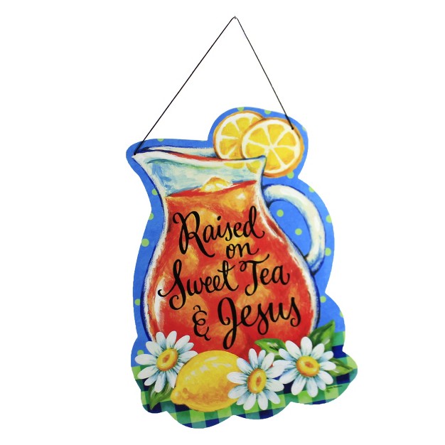 Sweet Tea amp Jesus Hang Around Indoor Outdoor Custom Decor Decorative Door Danglers