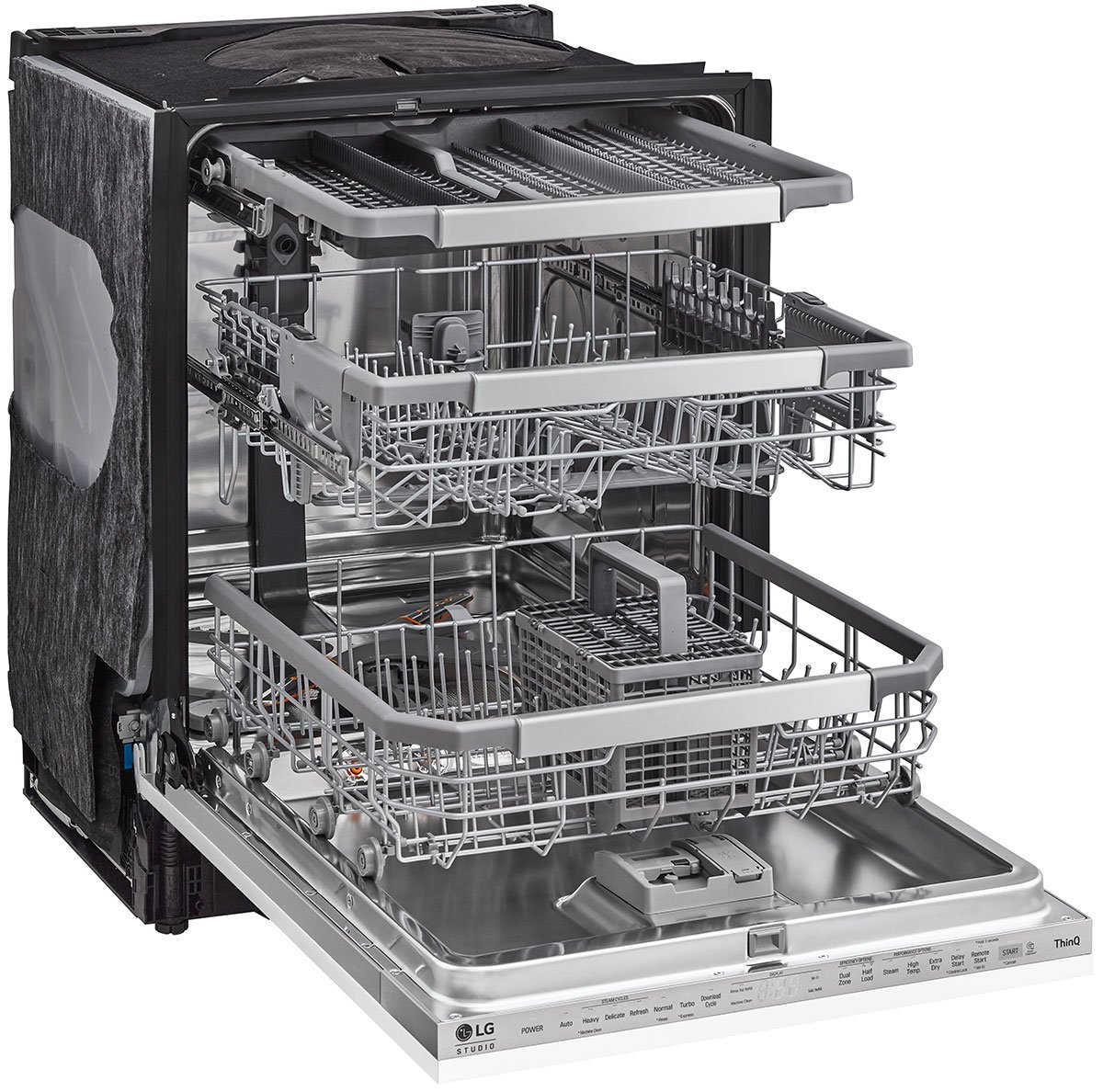 LG Studioand#xA0;24-Inch Top Control Wi-Fi Enabled Dishwasher in Panel-Ready