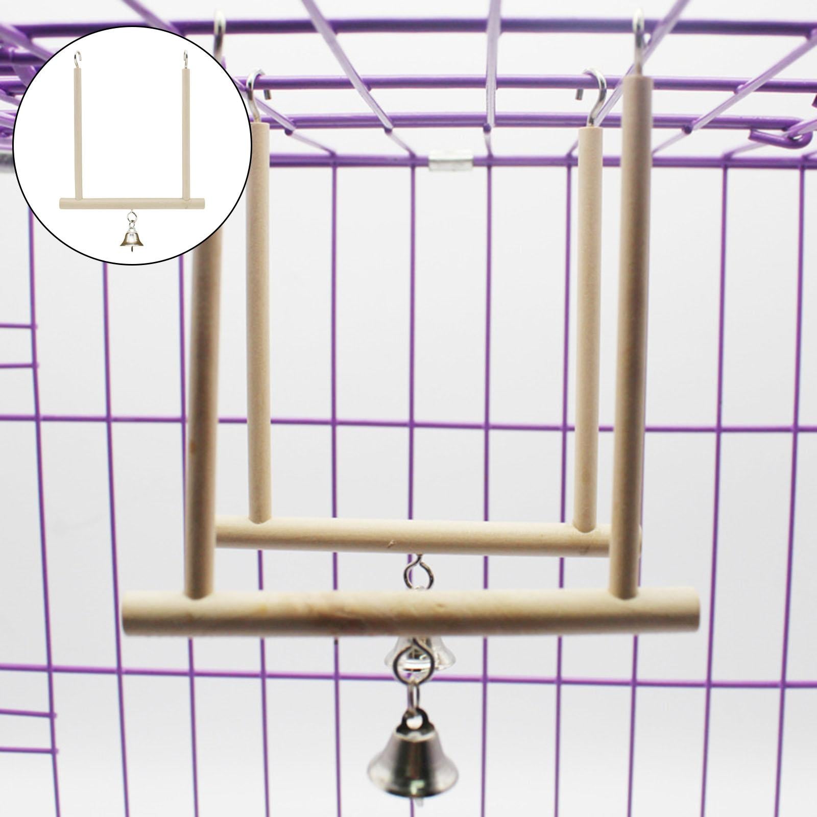 Bird Swing Perch Bird Toy Cage Accessories with Parakeet