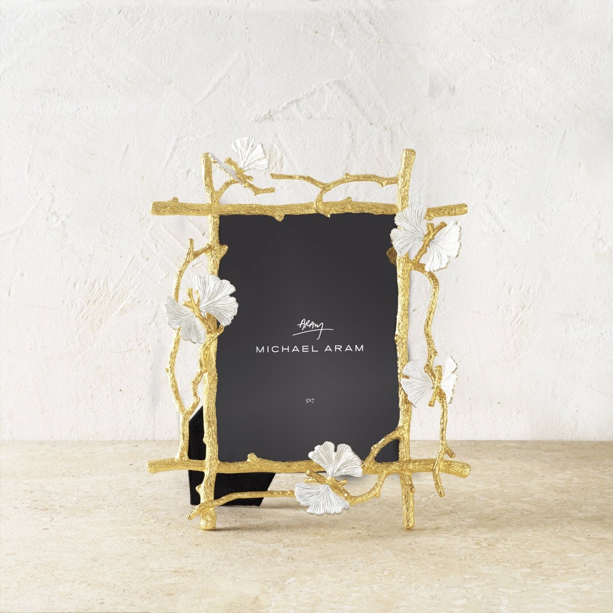 Butterfly Ginkgo Gold Frame