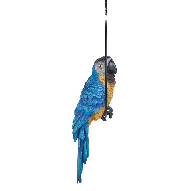 Design Toscano Polly In Paradise Parrot On Ring Perch Large