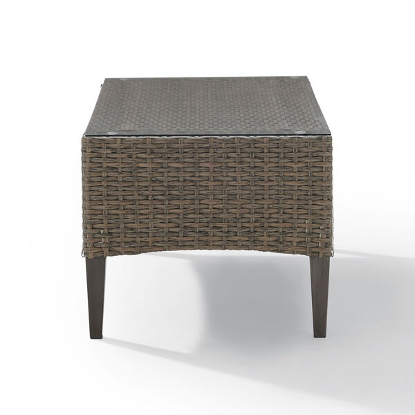 Rockport Brown Outdoor Wicker Coffee Table