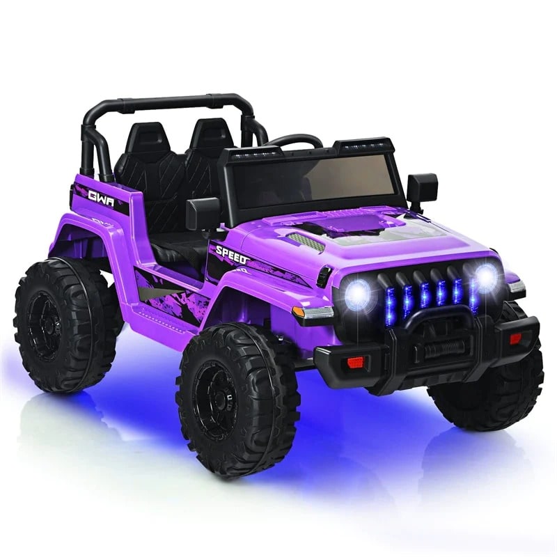 Kids Ride on Jeep Truck 12V Battery Powered Electric Riding Toy Car with 2.4G Remote Control