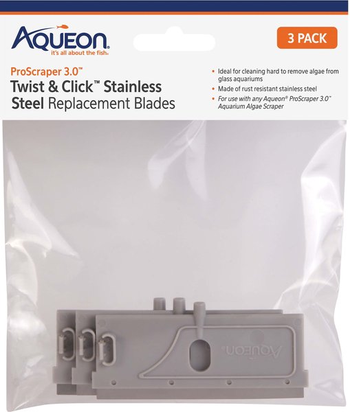 Aqueon ProScraper 3.0 Twist and Click Stainless Steel Replacement Blades