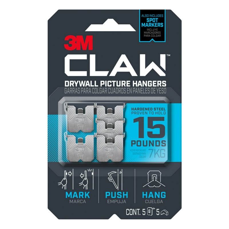 CLAW PIC HANGER 15LB 5PK