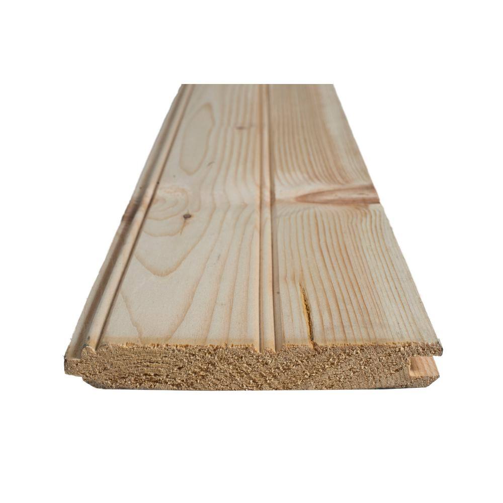 1 in. x 6 in. x 8 ft. Premium Tongue and Groove Pattern Common Softwood Boards 604437