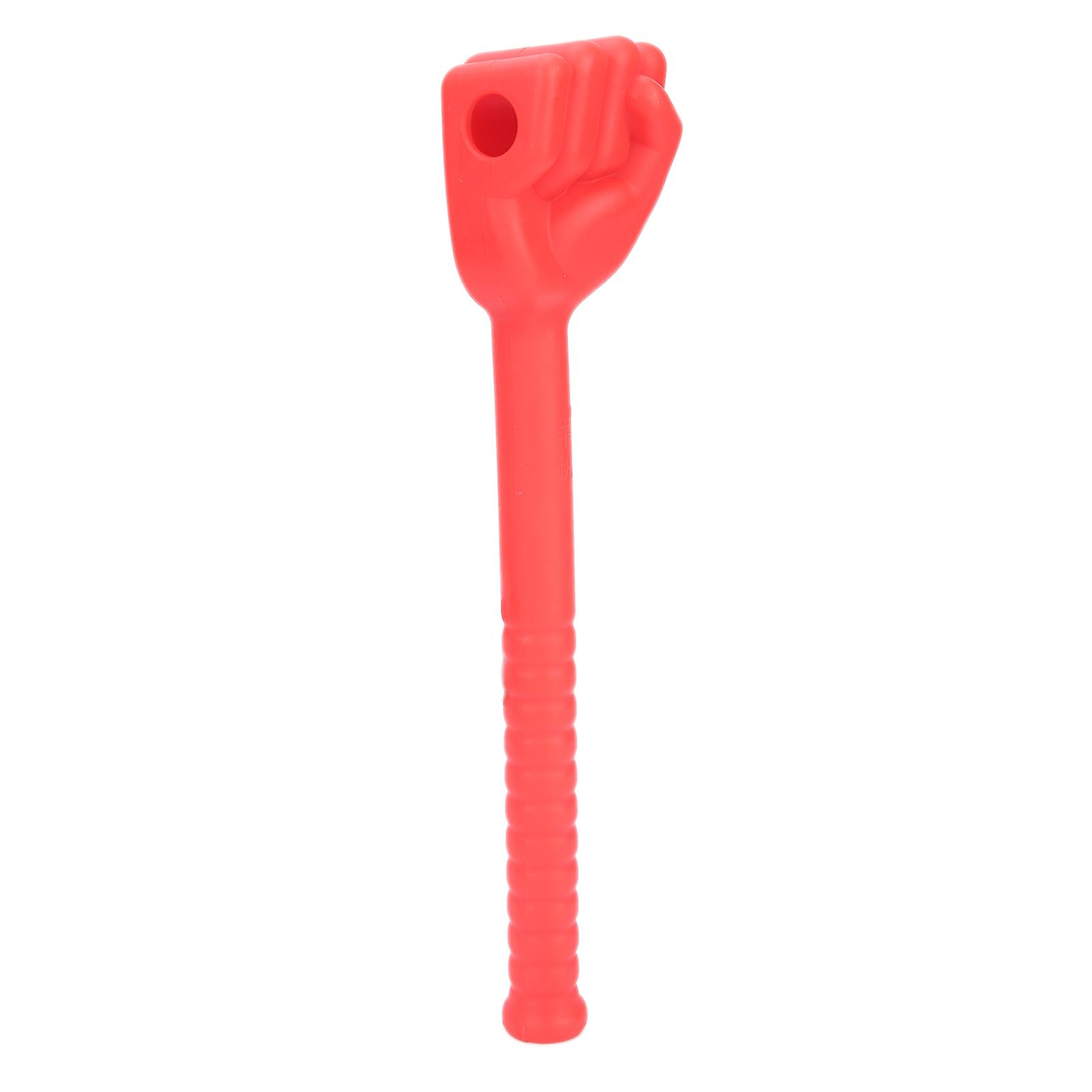 Fist Massage Hammer Silicone Meridians Flexible Antislip Handle Pat Massage Hammerred