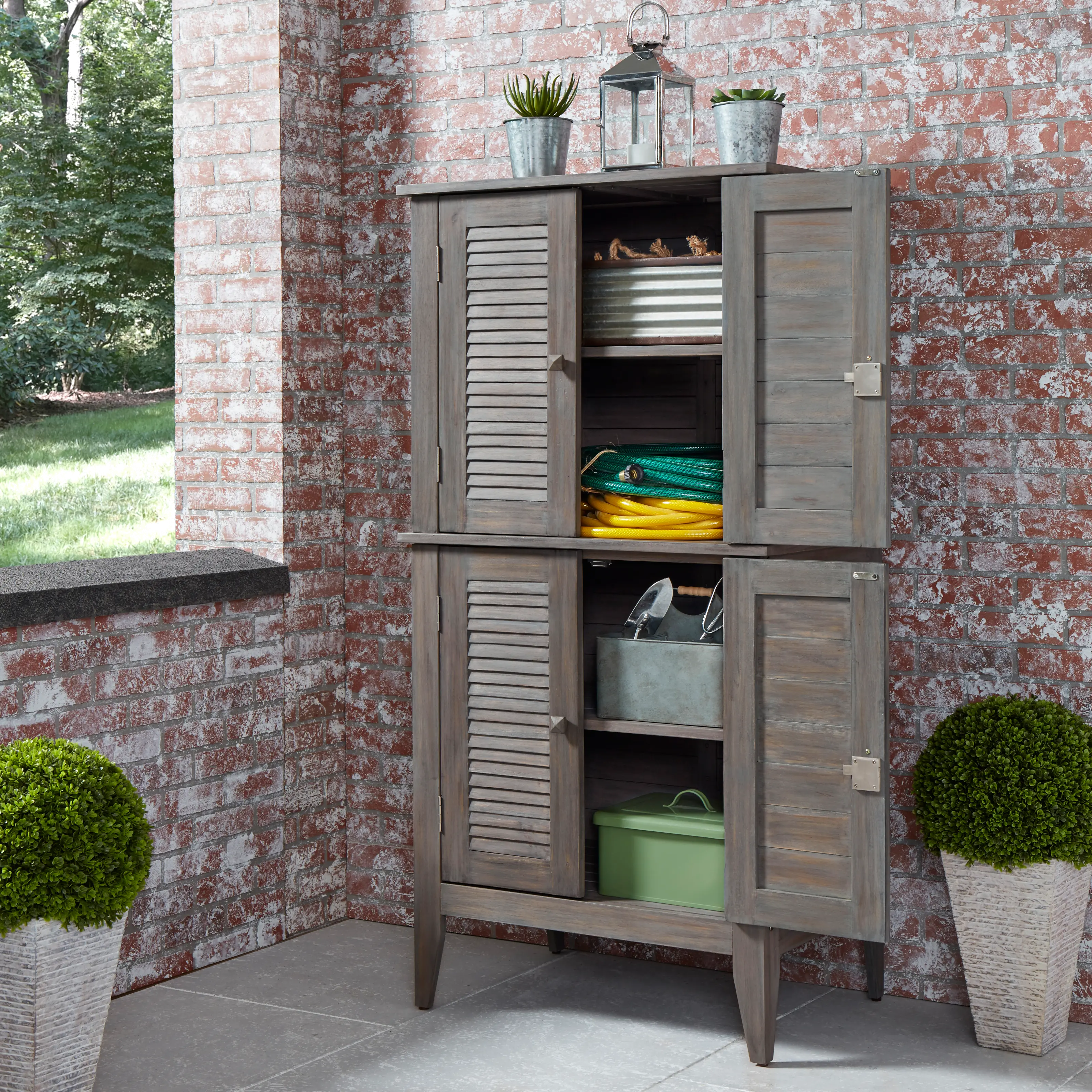 Maho Gray Storage Cabinet by Homestyles