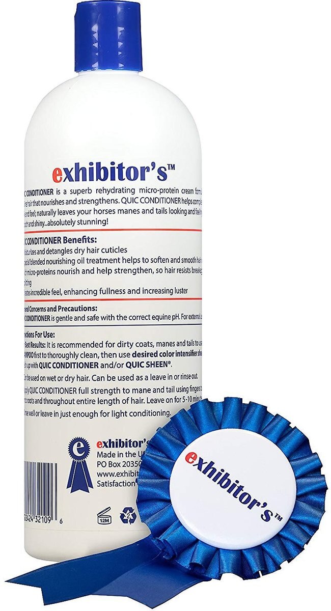 Exhibitor's Quic Moisturizer and Strengthener Pet Conditioner， 32-oz bottle