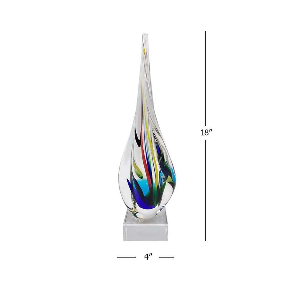 Cicero Handcrafted Art Glass Sculpture