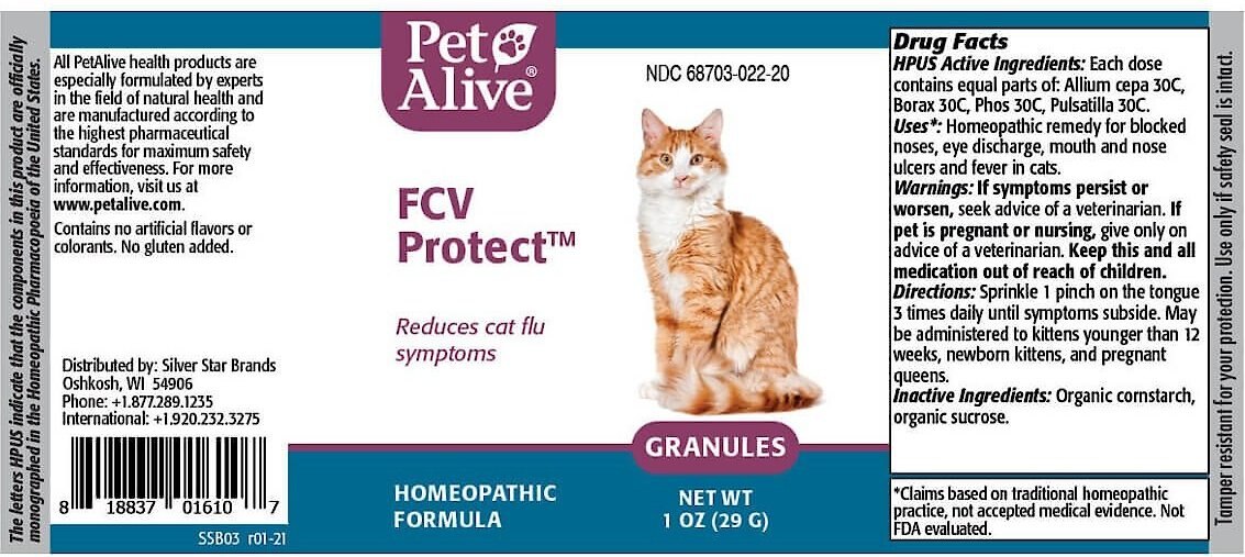 PetAlive FCV Protect Homeopathic Medicine for Feline Calicivirus (FCV) for Cats， 1-oz jar