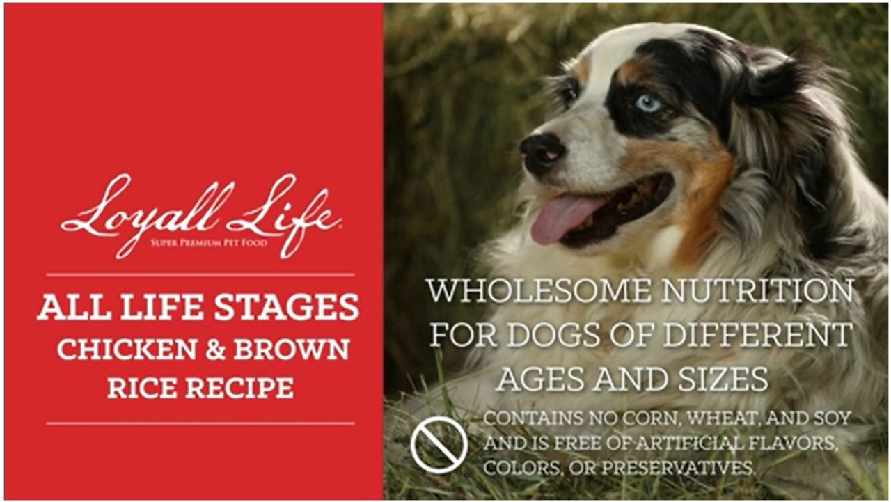 Loyall Life All Life Stages Chicken and Brown Rice Dog Food