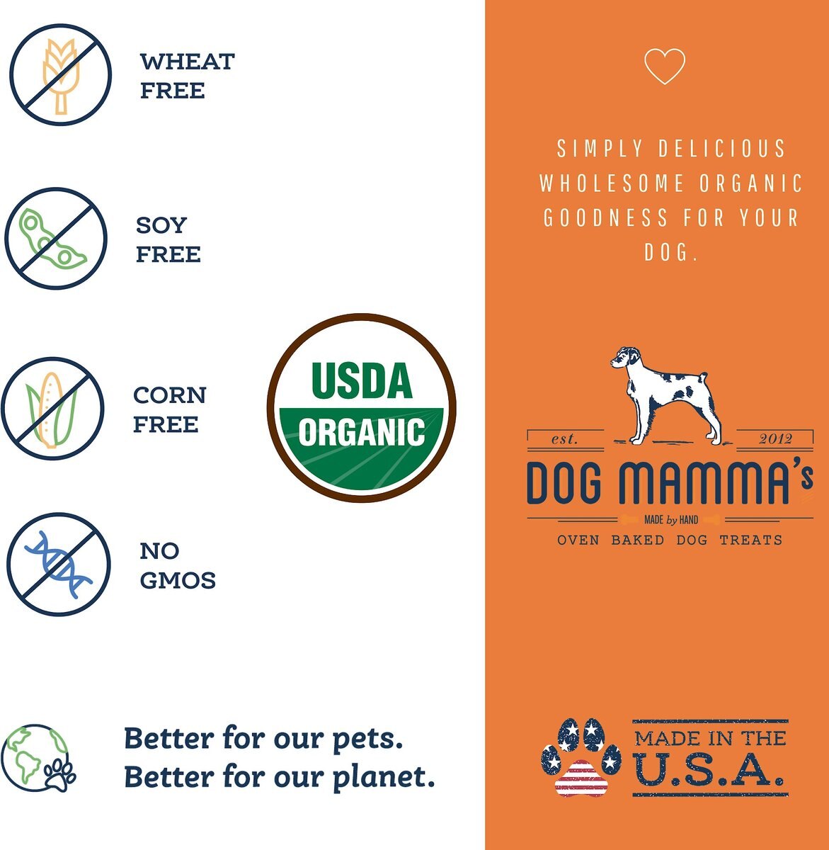 Dog Mamma’s Organic Pumpkin Snaps Dog Treats