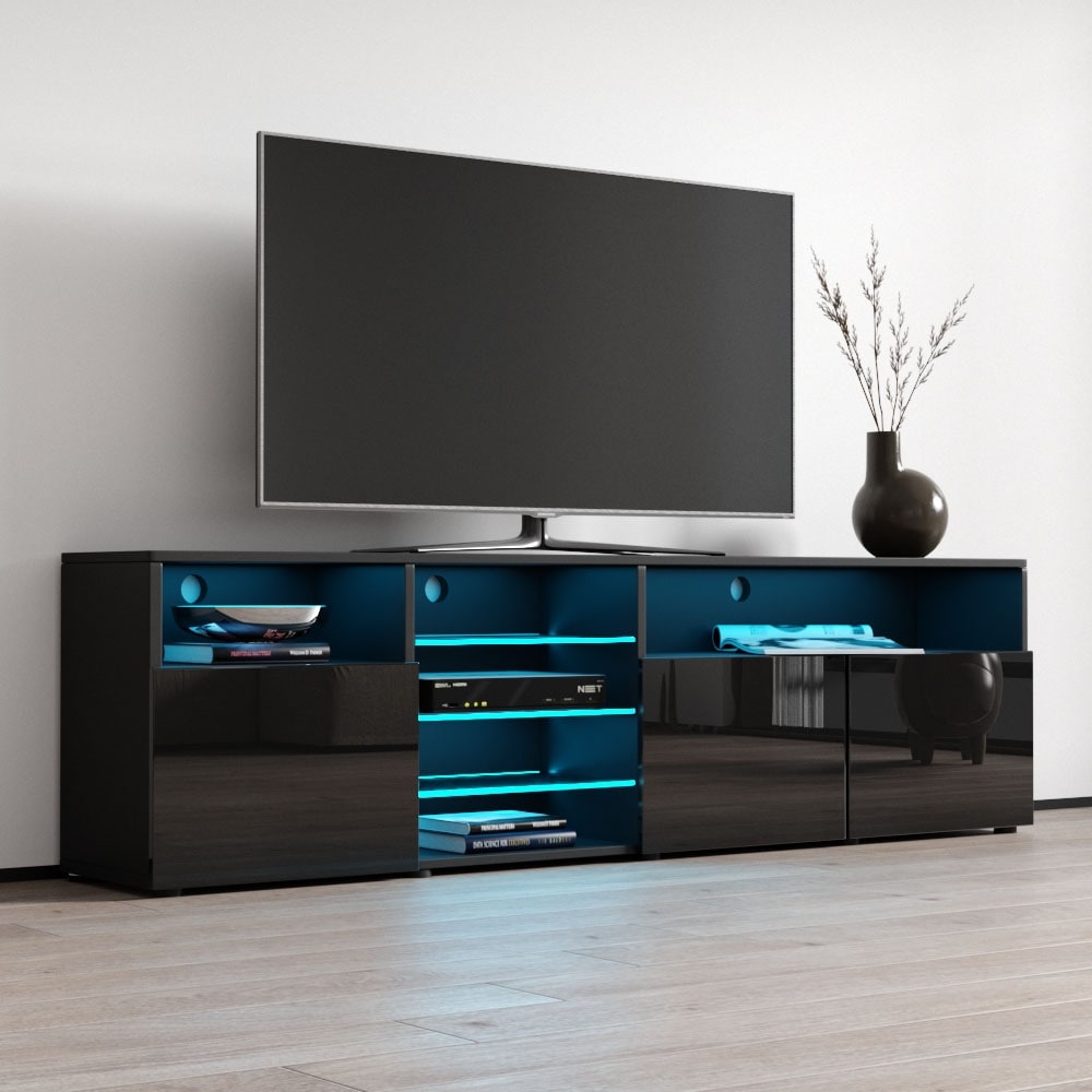 Roma 79 inch Wide Glossy TV Stand