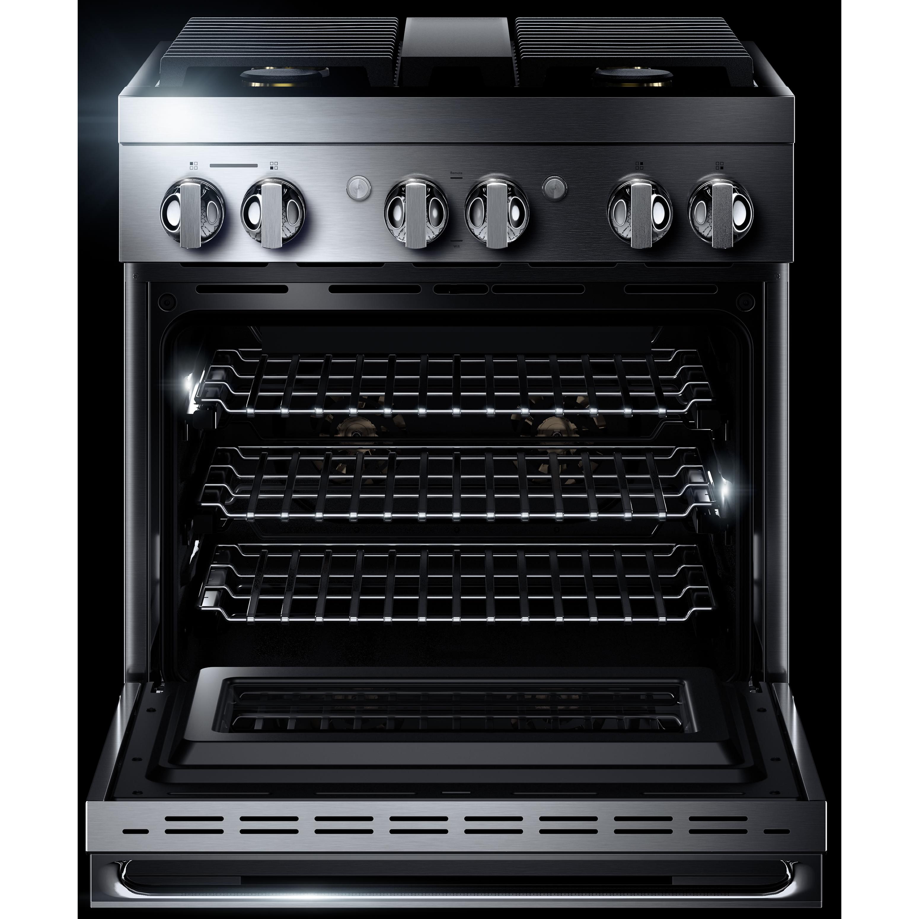 JennAir 30-inch Freestanding Dual-Fuel Range with JennAir® Culinary Center JDRP430HM