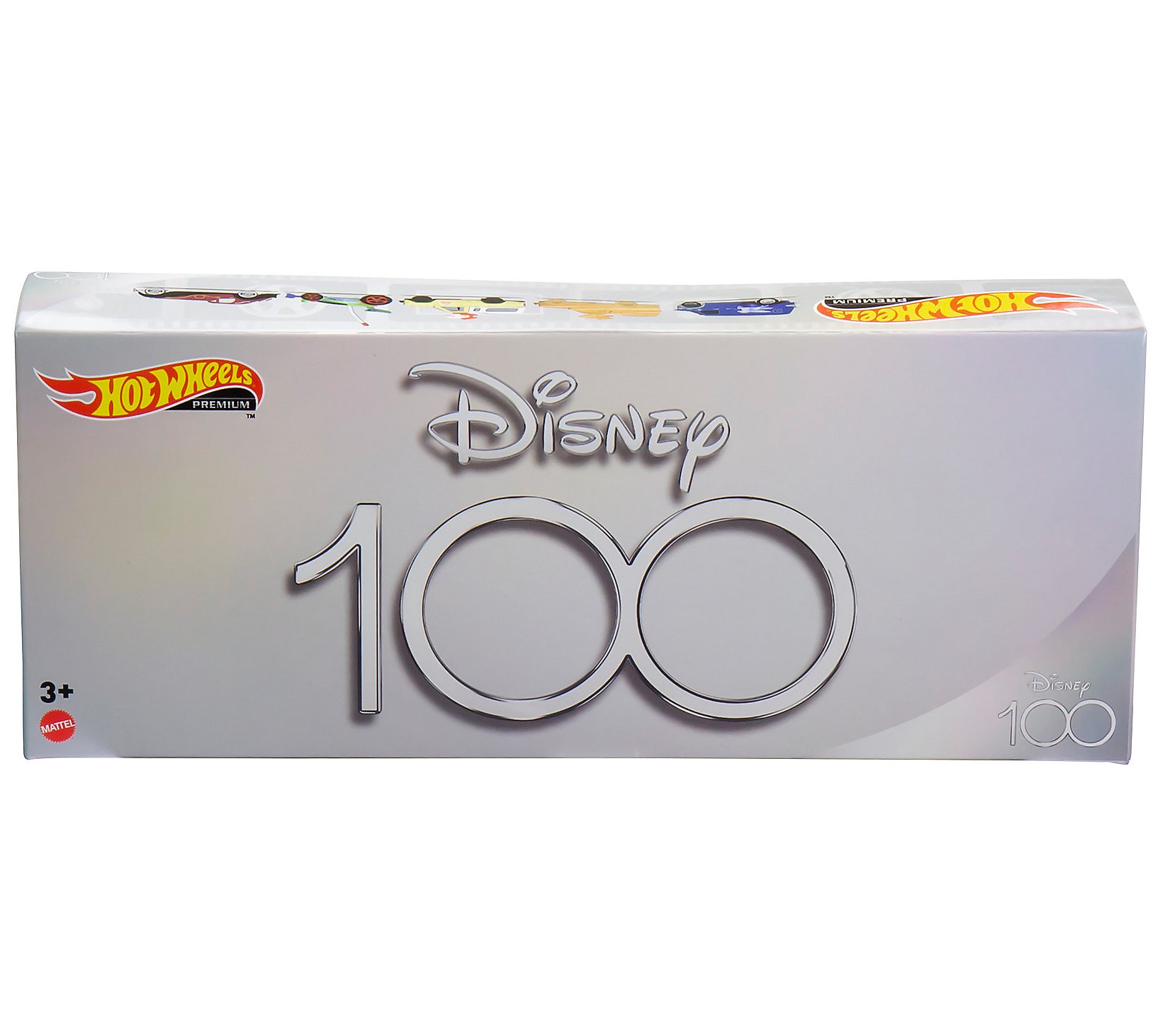 Disney 100 Set of 5 Hot Wheels Character Metal Vehicles