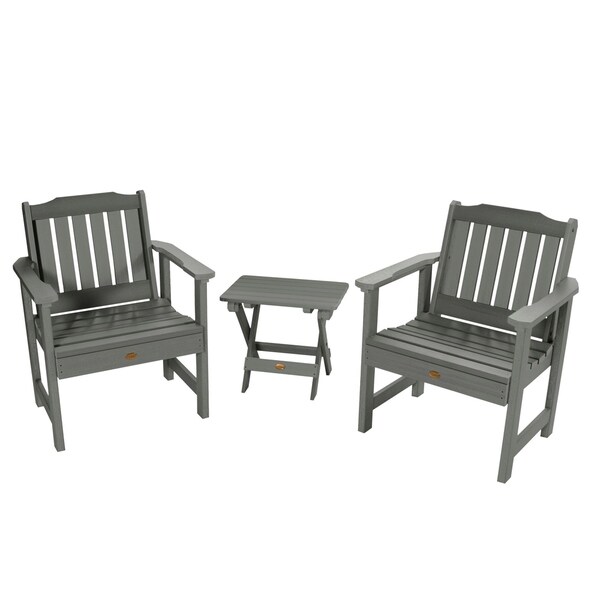 Garden Chairs and Folding Side Table (3piece Set)