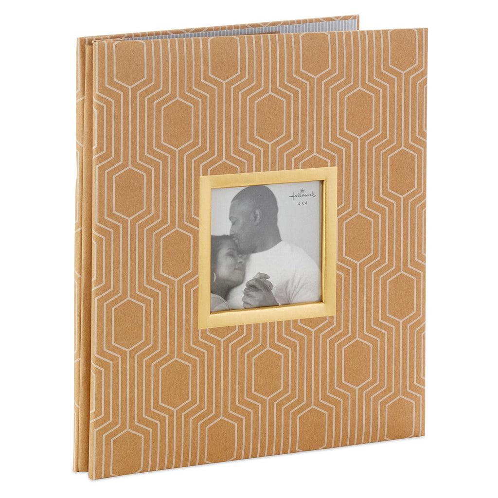 Hallmark  Hexagons on Kraft Large Refillable Photo Album