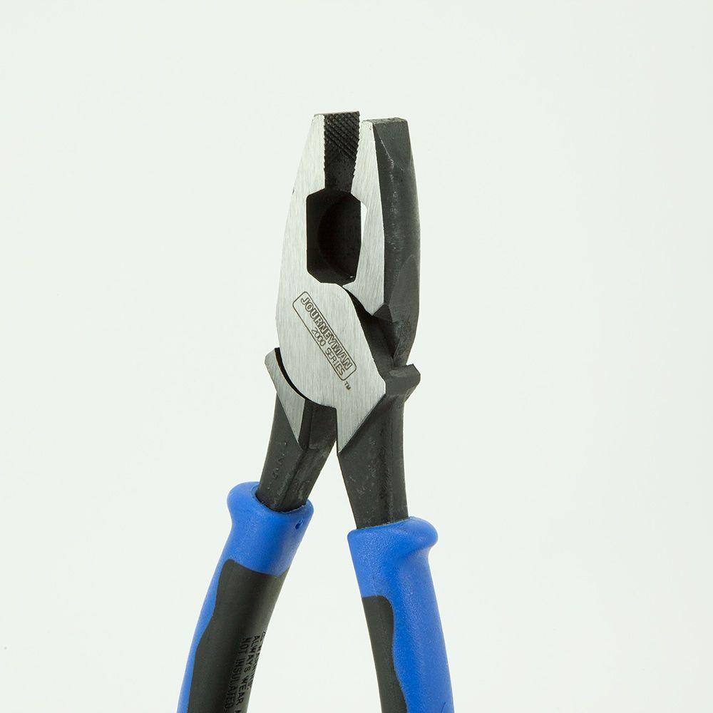 Klein Tools 9 in. Journeyman High Leverage Side Cutting Pliers for Heavy Duty Cutting J2000-9NE