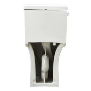 Foremost 1-Piece 1.28 GPF Single Flush Elongated Toilet FM trim in White with Slow Close Toilet Seat Included TL-8423HC-EW-FM