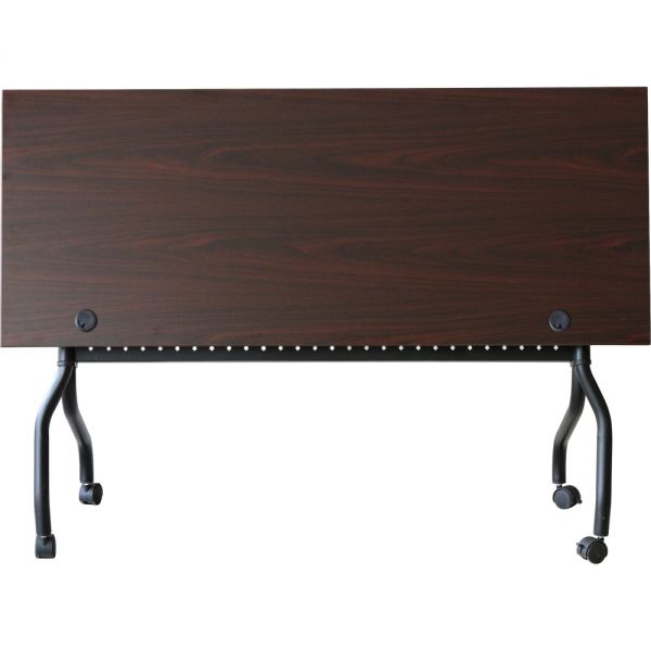 Lorell Mahogany Flip Top Training Table