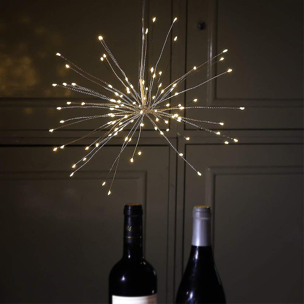 2-pack Dandelion String Lights， Led Fireworks Copper String Lights