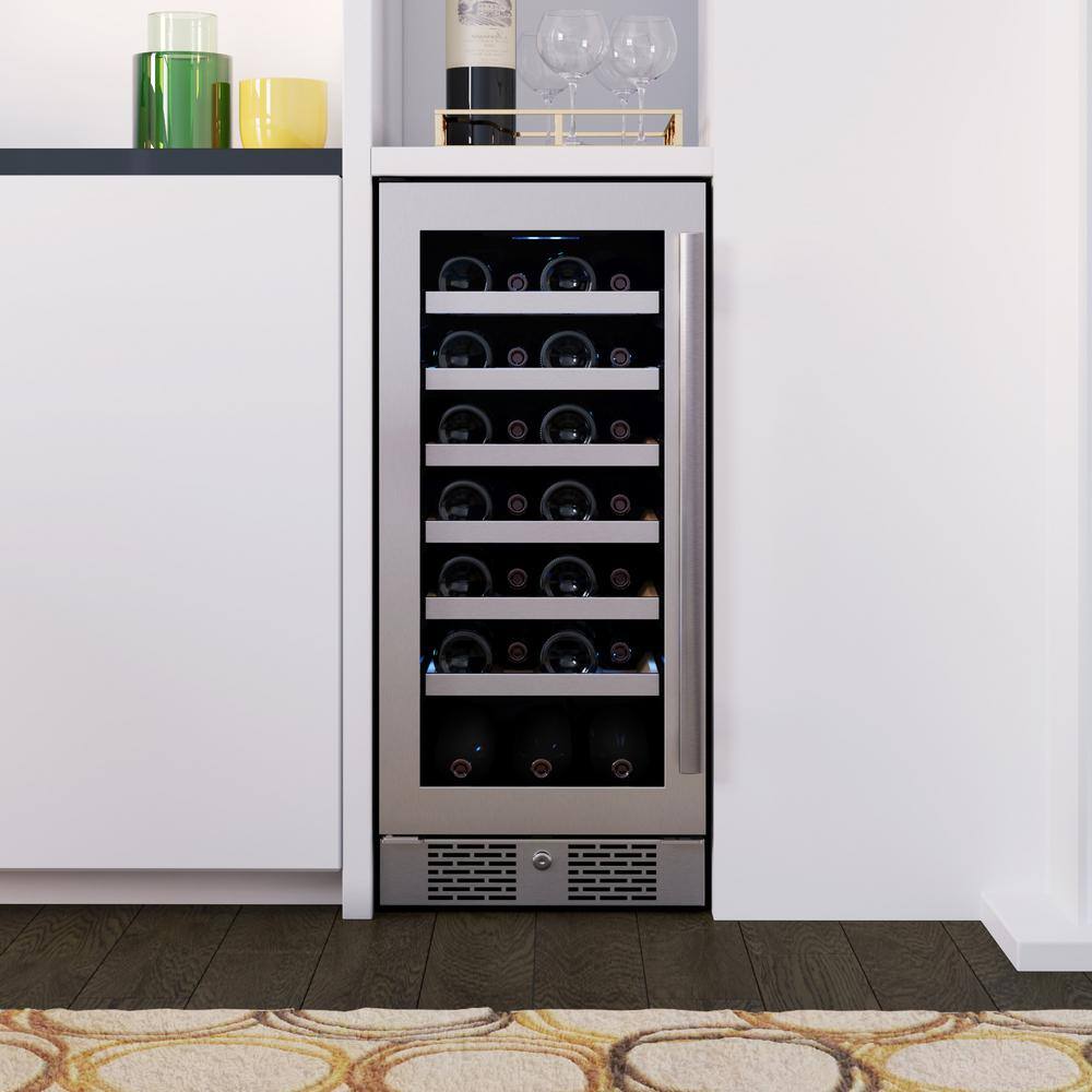 Avallon Dual Zone 27-Bottle Built-In Wine Cooler AWC152SZLH