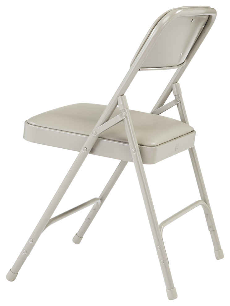 NPS 1200 Vinyl Double Hinge Folding Chair  Set of 4   Contemporary   Folding Chairs And Stools   by National Public Seating  Houzz