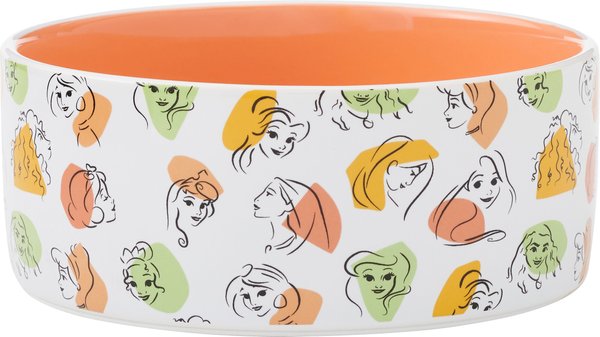 Disney Princesses Non-Skid Ceramic Dog and Cat Bowl