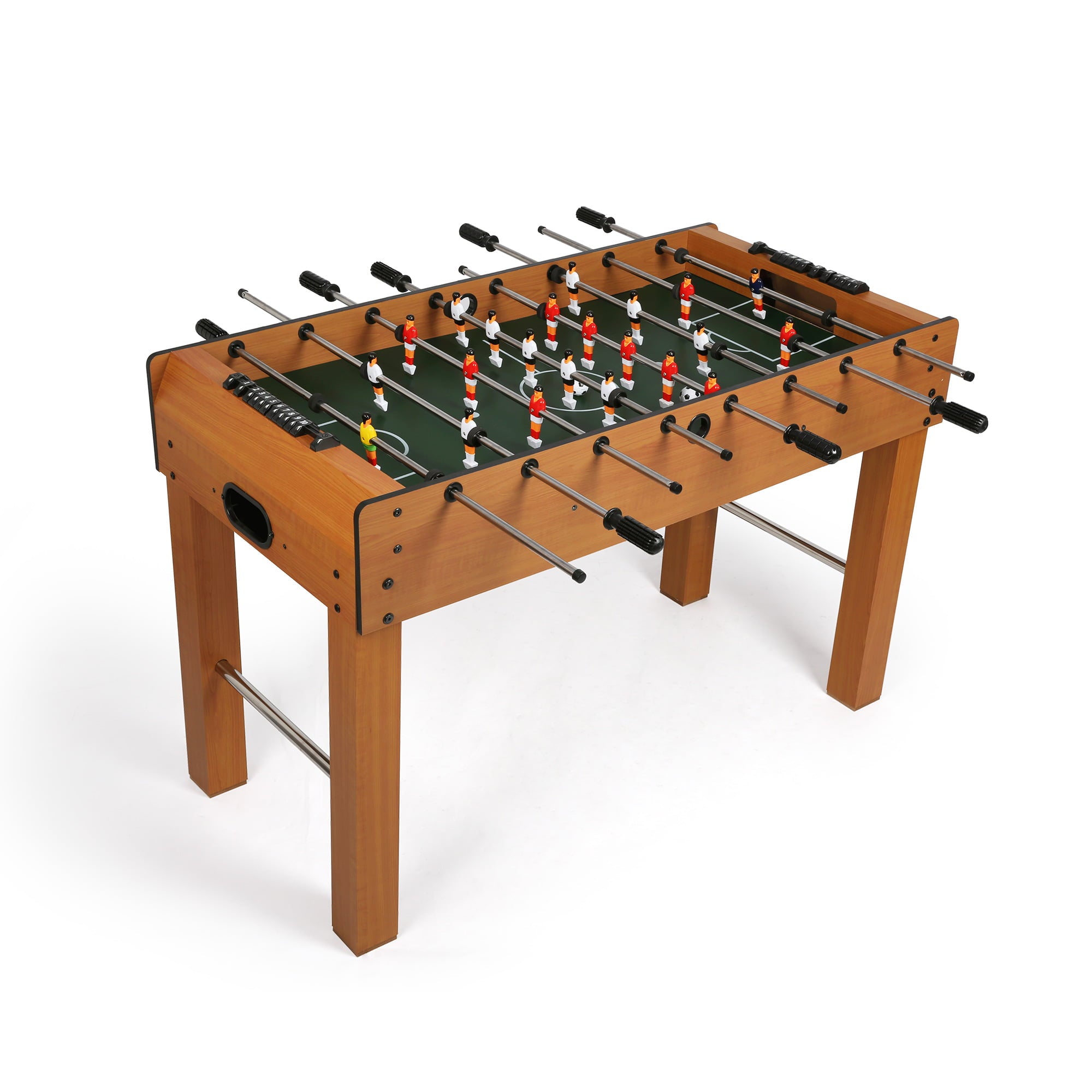 KARMAS PRODUCT 48 Inch Foosball Table Game,Competition Sized Wooden Soccer Games Table for Adults,Kids, Families- Game Rooms Arcades Pub Bars Parties, Oak