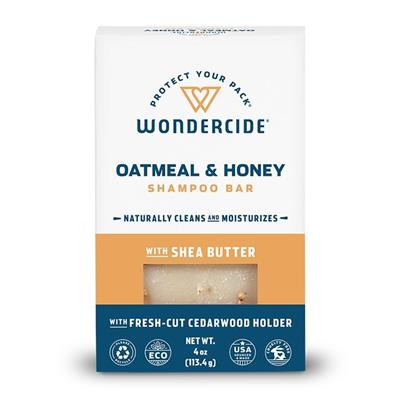 Wondercide Oatmeal and Honey Shampoo Bar for Dogs and Cats; Paw Naturals