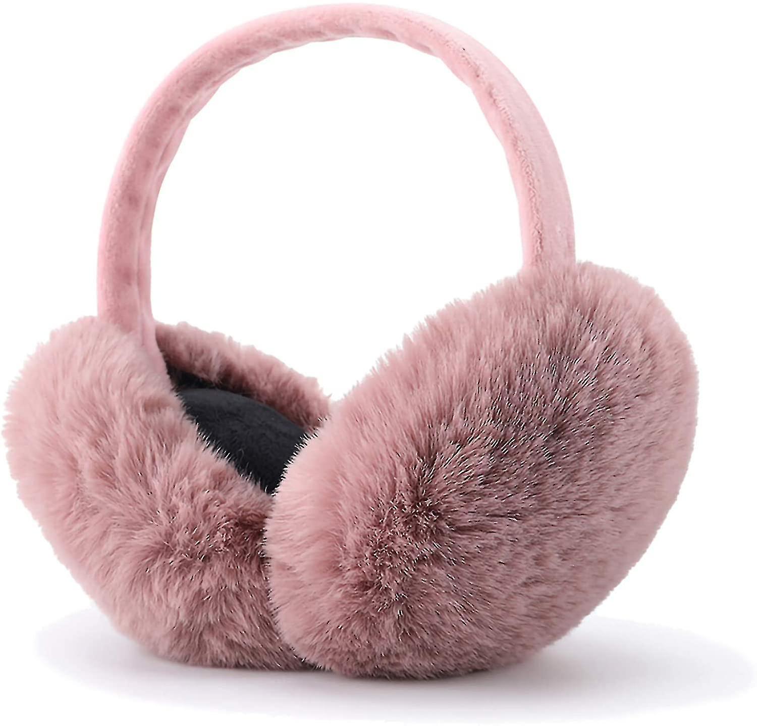 Winter Ear Muffs Faux Fur Warm Earmuffs Foldable Outdoor Ear Warmers