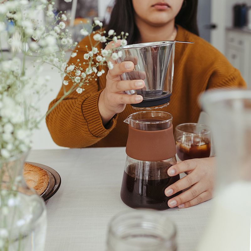 GROSCHE Amsterdam Pour Over Coffee Maker and Electric Burr Coffee Grinder Bundle