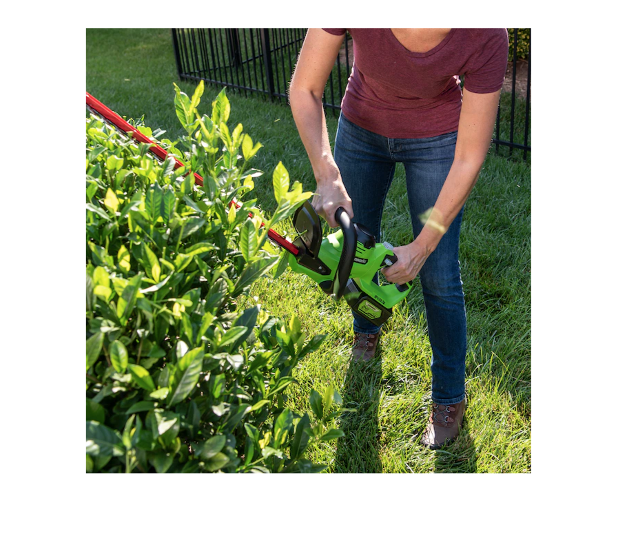 Greenworks HT24B414 24-Volt 22-in Dual Cordless Electric Hedge Trimmer (Battery and Charger Included)