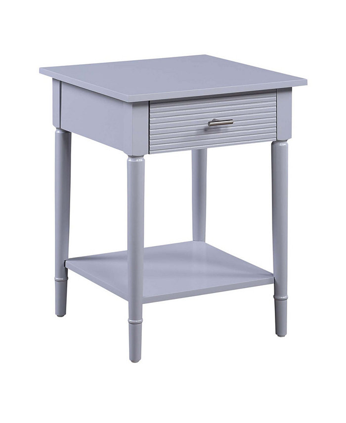 Convenience Concepts Amy 1 Drawer End Table with Shelf