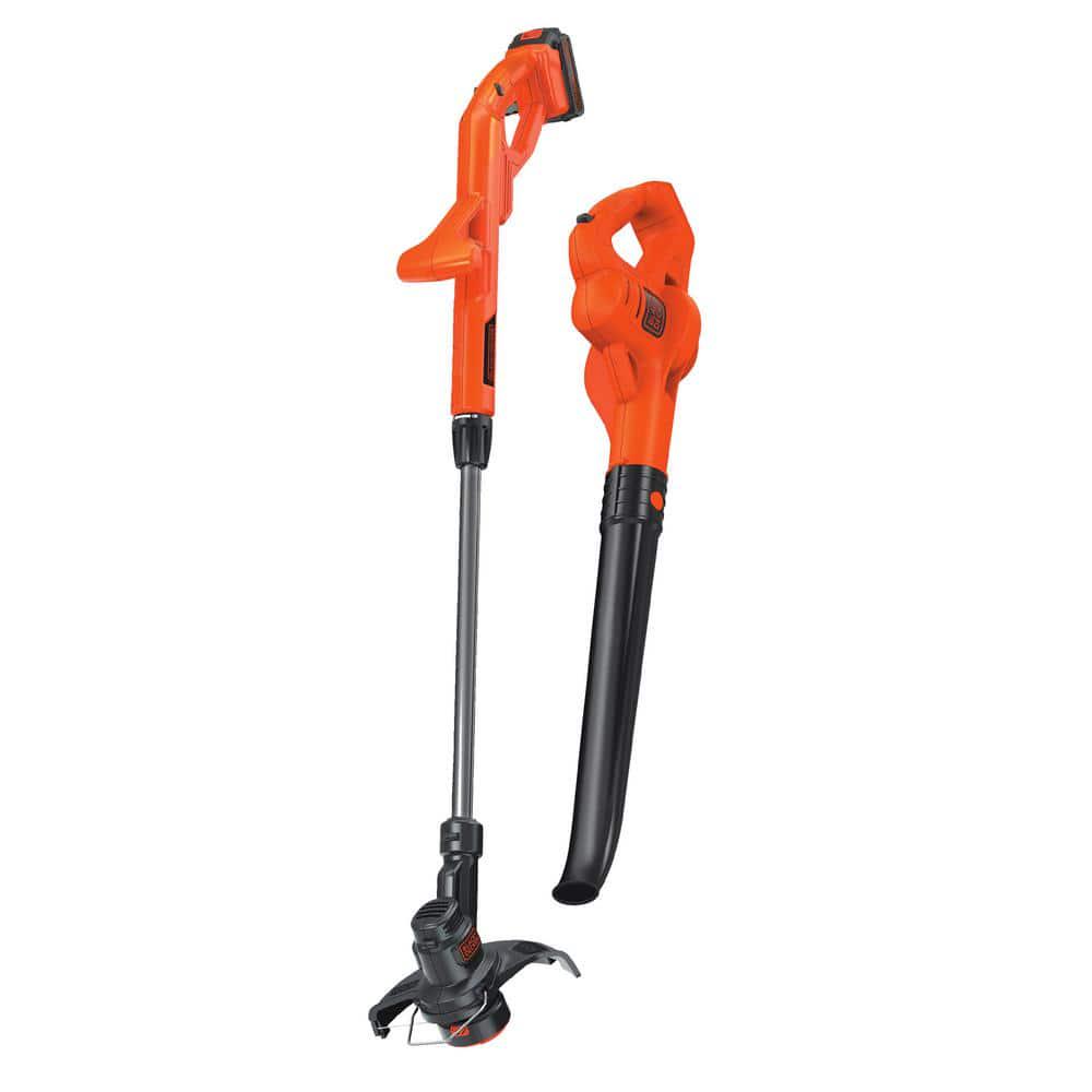 BLACKDECKER 20V MAX Cordless Battery Powered String Trimmer and Leaf Blower Combo Kit with