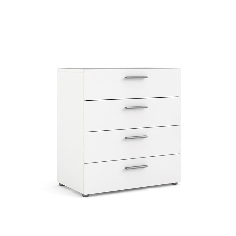 Pemberly Row 4 Drawer Chest in White