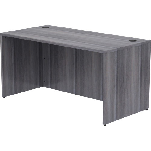 Lorell Weathered Charcoal Laminate Desking Desk Shell (69547)