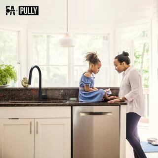 Fapully Single-Handle Pull-Down Sprayer Kitchen Faucet with Touchless Sensor in Matte Black FA-IS1017B