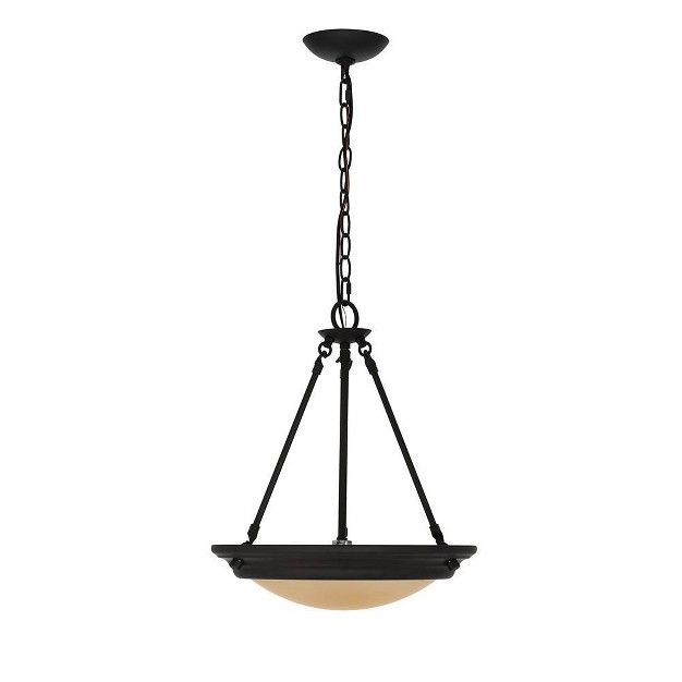 2 light Pendant includes Light Bulb Cresswell Lighting