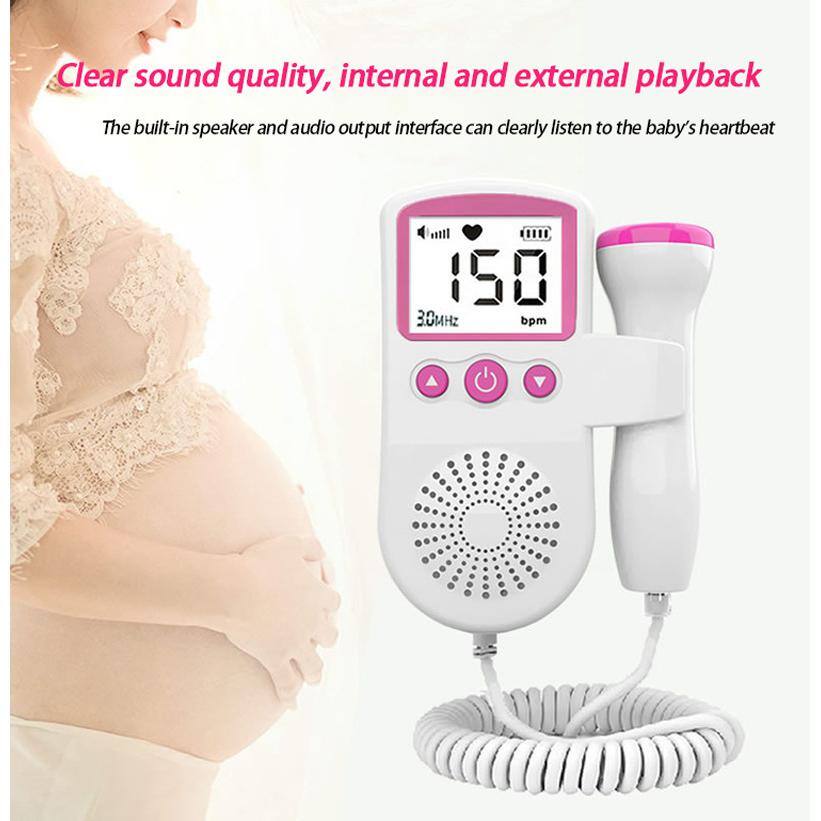 Aoibox Fetal Heart Rate Monitor Home Pregnancy Baby Fetal Sound Heart Rate Detector HDDB1537