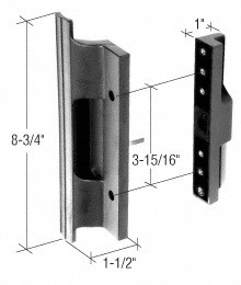 CRL V318SET Black Plastic Mortise   Style Handle S...