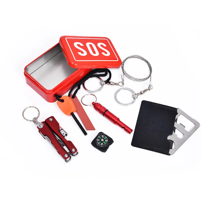 SOS Camping Hiking tools  equipment for Camping Hiking saw/fire