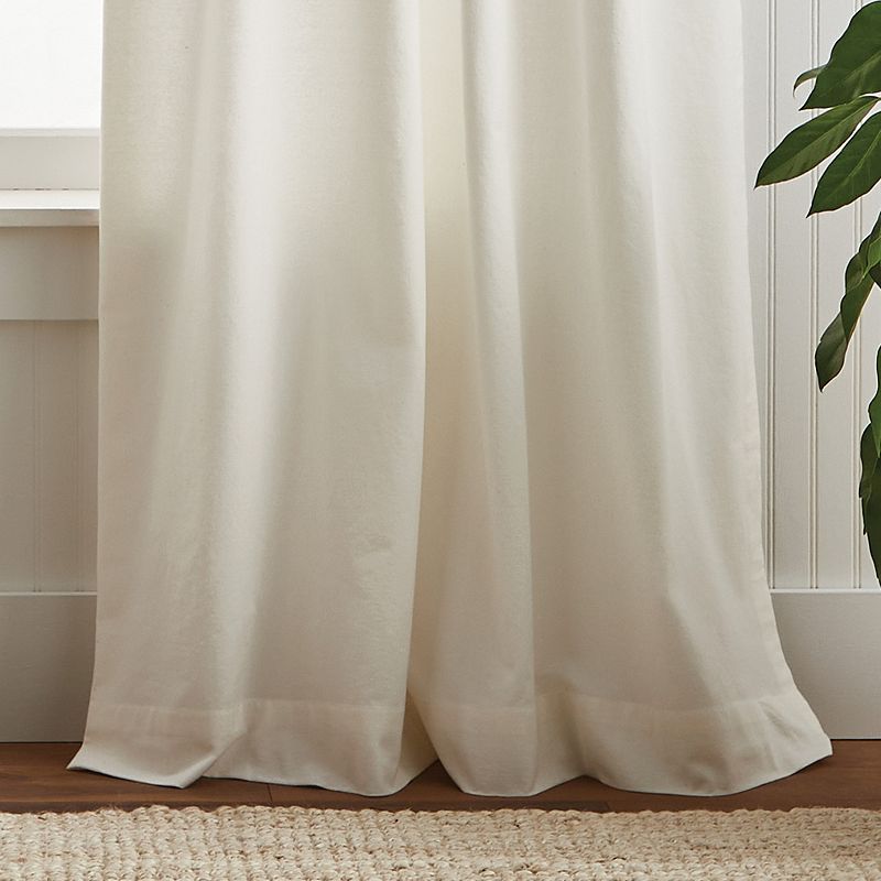 Martha Stewart Waters Edge Tufted Rod Pocket Top Tier and Valance Window Curtain Panels