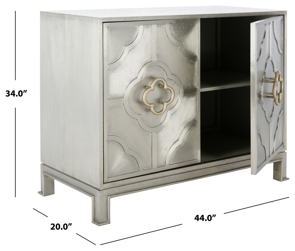 Safavieh Couture Antonella Metal Chest   Mediterranean   Accent Chests And Cabinets   by Safavieh  Houzz