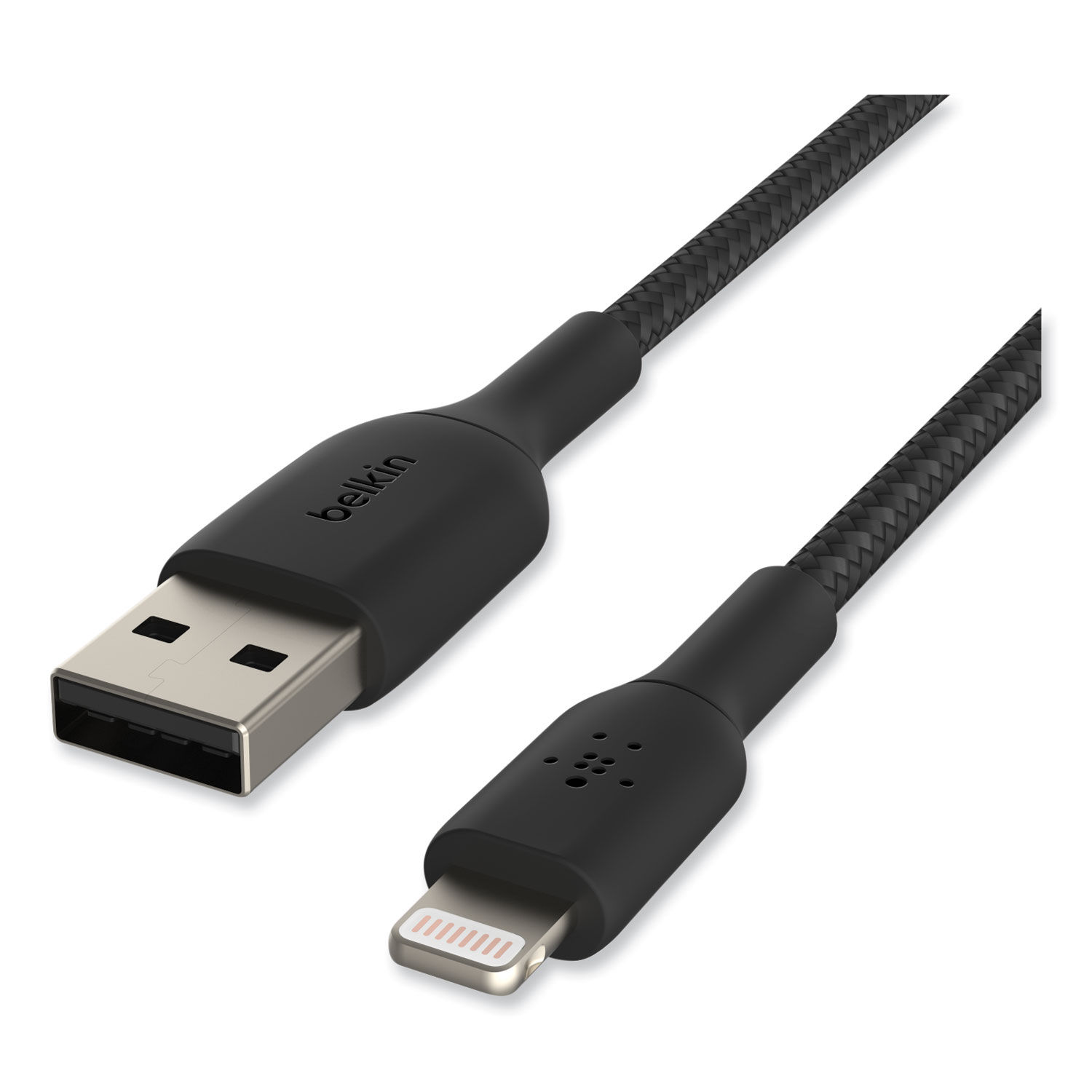 BOOST CHARGE Braided Apple Lightning to USB-A ChargeSync Cable by Belkinandreg; BLKCAA002BT2MBK