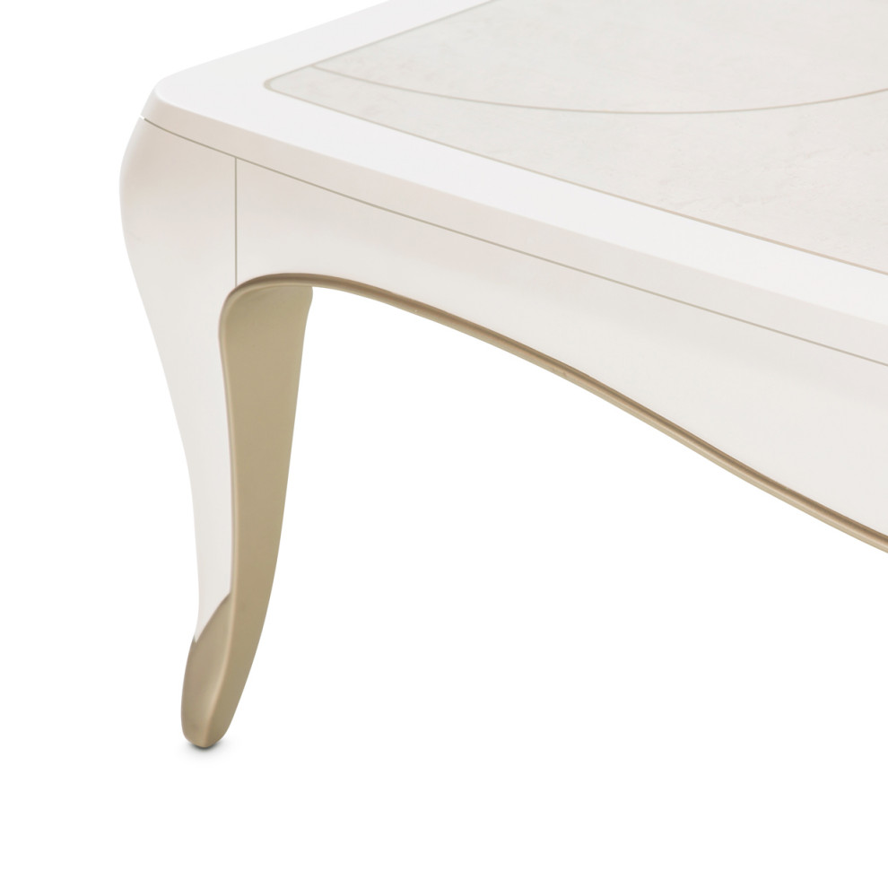 London Place Rectangular Cocktail Table   Creamy Pearl   Contemporary   Coffee Tables   by Michael Amini  Houzz