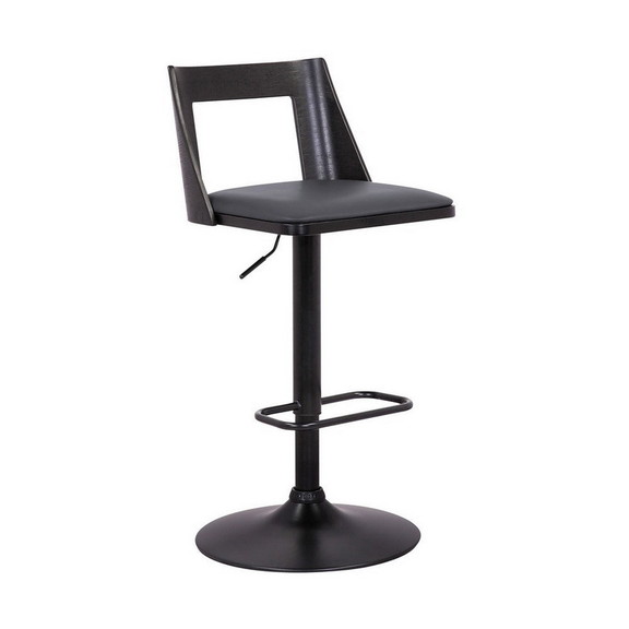 Benjara BM270417 Bar Stool with Curved Open Design...